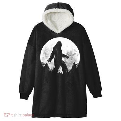 Bigfoot Full Moon Hooded Wearable Blanket