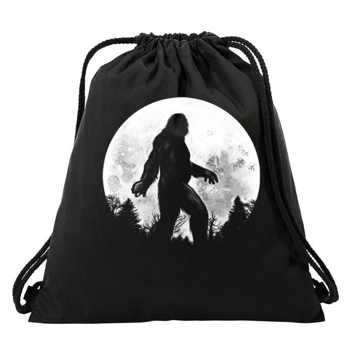 Bigfoot Full Moon Drawstring Bag