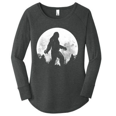 Bigfoot Full Moon Women's Perfect Tri Tunic Long Sleeve Shirt