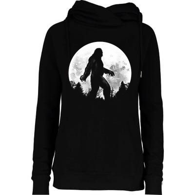 Bigfoot Full Moon Womens Funnel Neck Pullover Hood