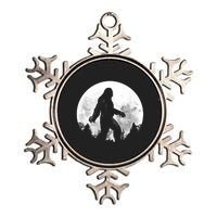 Bigfoot Full Moon Metallic Star Ornament