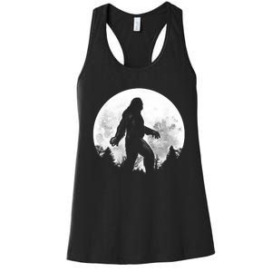 Bigfoot Full Moon Women's Racerback Tank