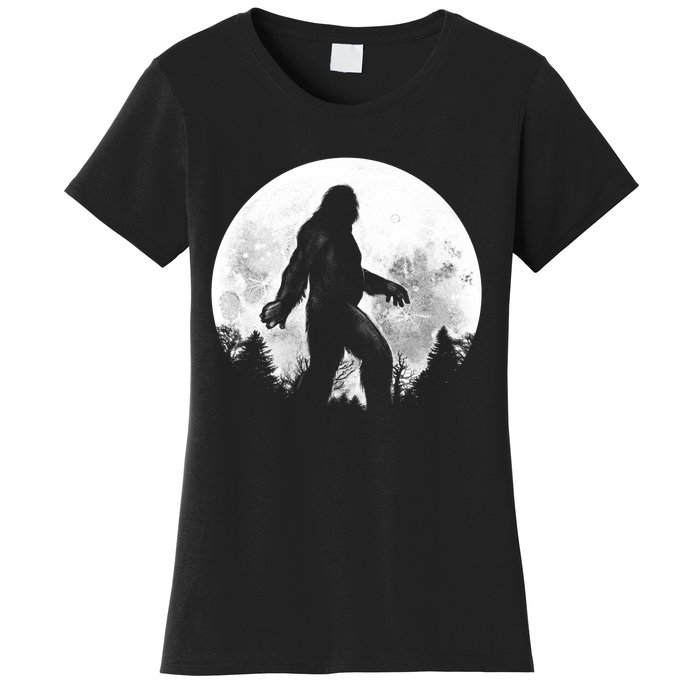 Bigfoot Full Moon Women's T-Shirt