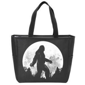 Bigfoot Full Moon Zip Tote Bag