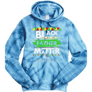 Black Father Matter Father's Day Juneteenth Africa Black Dad Tie Dye Hoodie