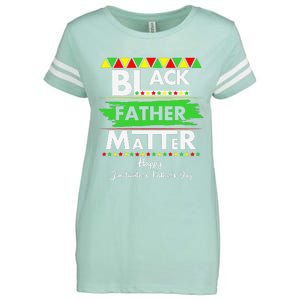 Black Father Matter Father's Day Juneteenth Africa Black Dad Enza Ladies Jersey Football T-Shirt