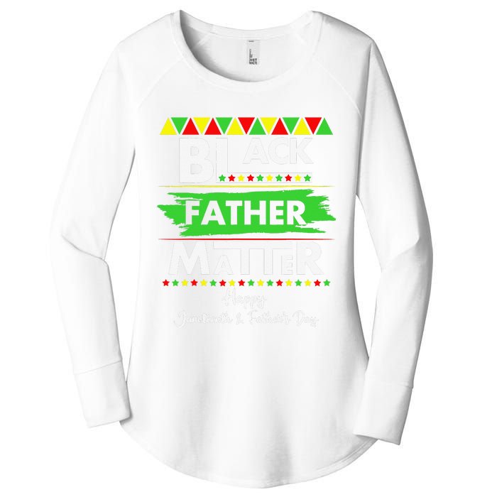 Black Father Matter Father's Day Juneteenth Africa Black Dad Women's Perfect Tri Tunic Long Sleeve Shirt