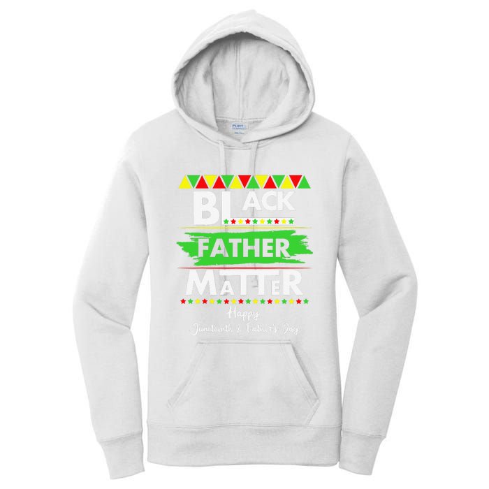 Black Father Matter Father's Day Juneteenth Africa Black Dad Women's Pullover Hoodie