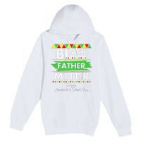 Black Father Matter Father's Day Juneteenth Africa Black Dad Premium Pullover Hoodie