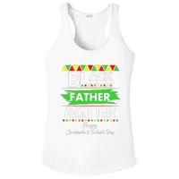 Black Father Matter Father's Day Juneteenth Africa Black Dad Ladies PosiCharge Competitor Racerback Tank