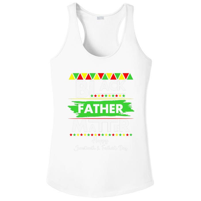 Black Father Matter Father's Day Juneteenth Africa Black Dad Ladies PosiCharge Competitor Racerback Tank