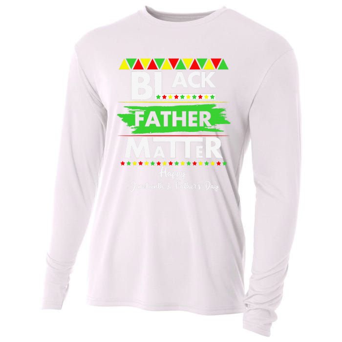 Black Father Matter Father's Day Juneteenth Africa Black Dad Cooling Performance Long Sleeve Crew