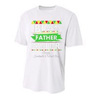 Black Father Matter Father's Day Juneteenth Africa Black Dad Performance Sprint T-Shirt