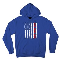 Best Firefighter Mom Ever With Usa Flag Red Line Gift Hoodie