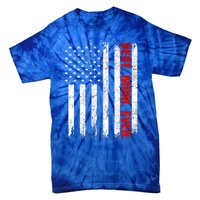 Best Firefighter Mom Ever With Usa Flag Red Line Gift Tie-Dye T-Shirt