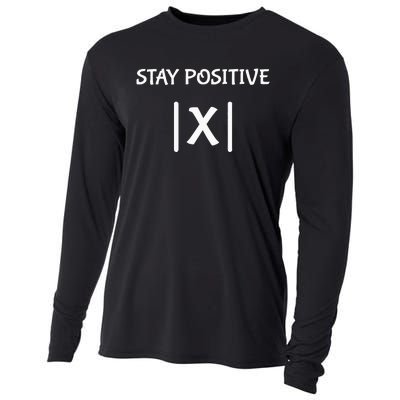 Best Funny Math Teacher Joke Fun Stay Positive Cooling Performance Long Sleeve Crew