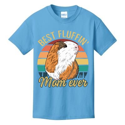 Best Fluffin Mom Ever Design Guinea Pig Mom Cute Gift Kids T-Shirt