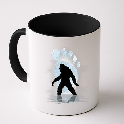 Bigfoot Footprint Moon Light Funny Sasquatch Mug