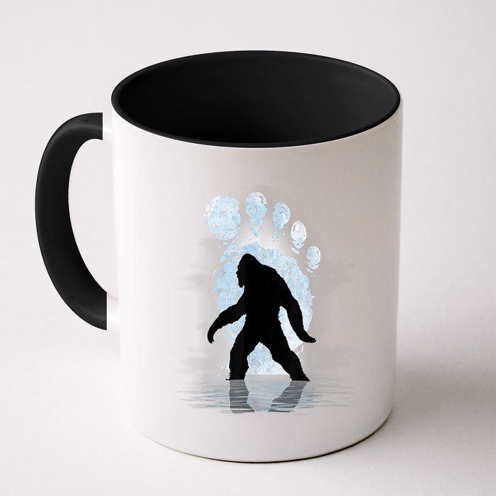 Bigfoot Footprint Moon Light Funny Sasquatch Mug