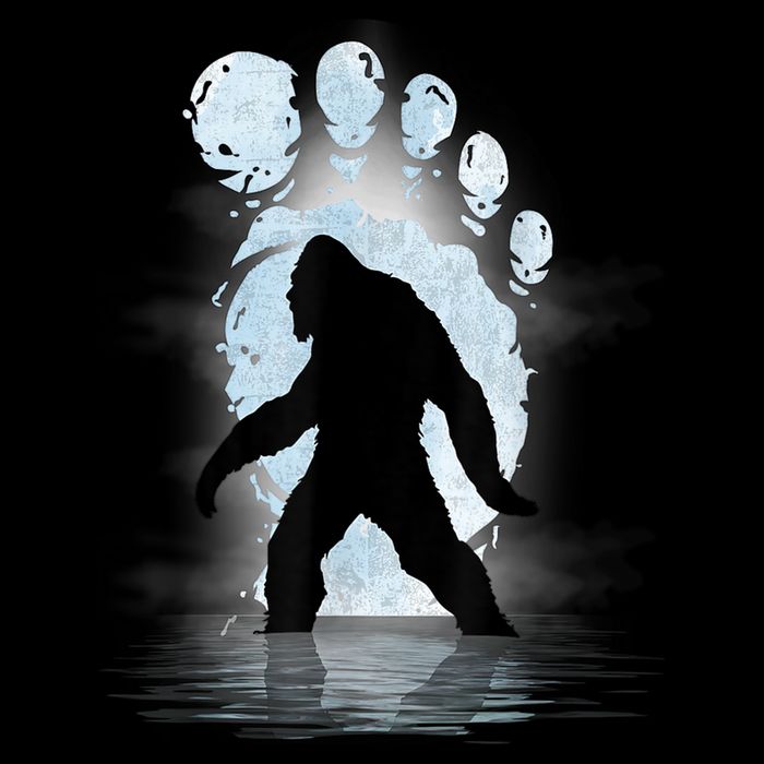 Bigfoot Footprint Moon Light Funny Sasquatch Mug