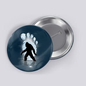 Bigfoot Footprint Moon Light Funny Sasquatch Button