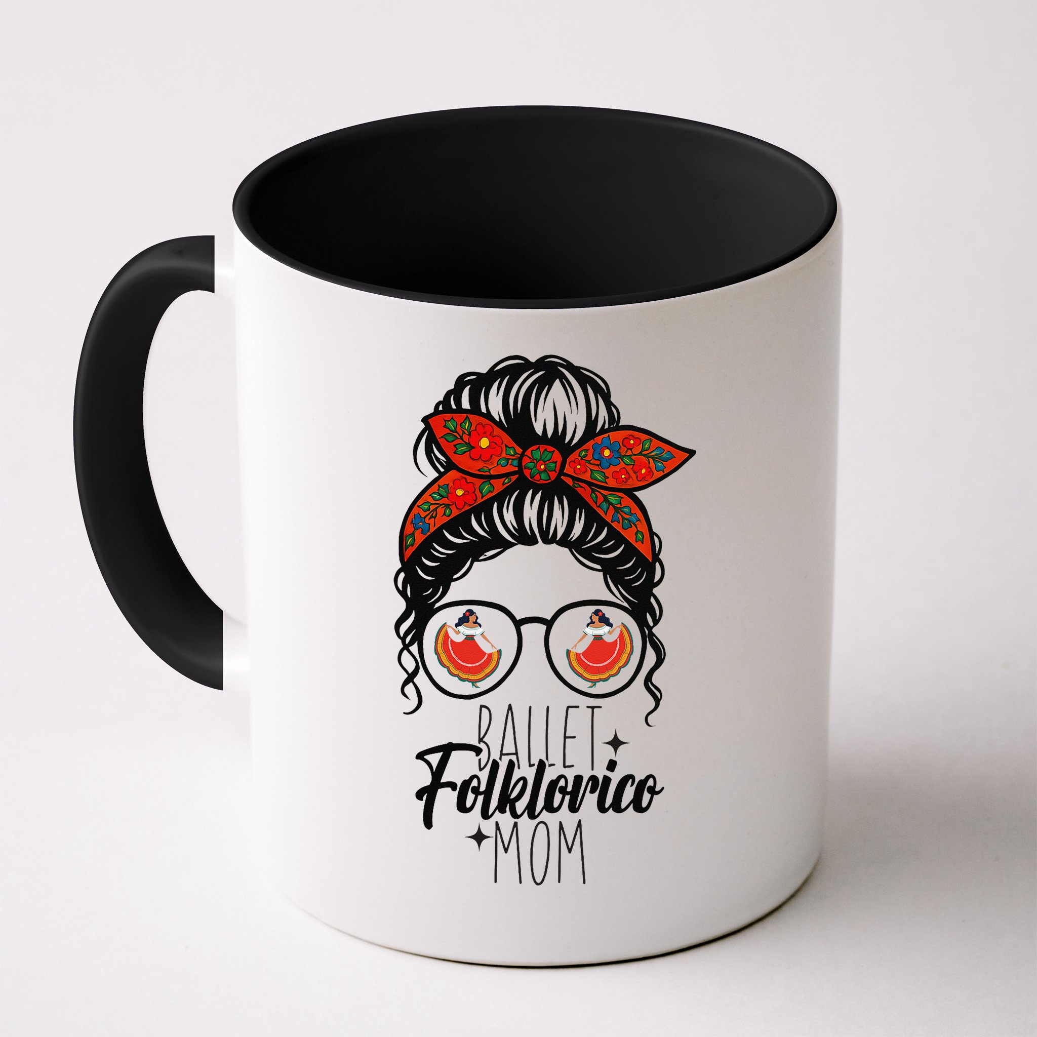 Ballet Folklorico Mom Messy Bun Mexican Dance Lover Mug