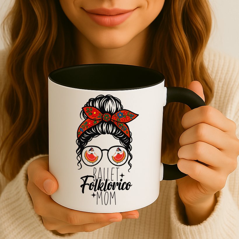 Ballet Folklorico Mom Messy Bun Mexican Dance Lover Mug