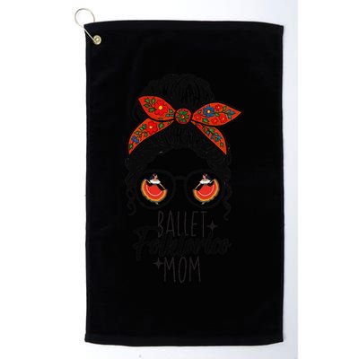 Ballet Folklorico Mom Messy Bun Mexican Dance Lover Golf Towel