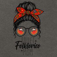 Ballet Folklorico Mom Messy Bun Mexican Dance Lover Cotton Canvas Backpack