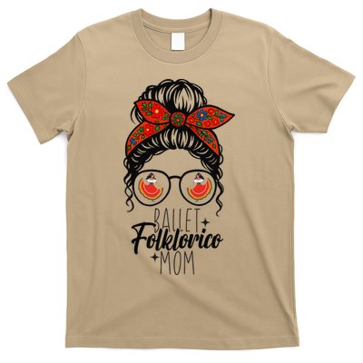 Ballet Folklorico Mom Messy Bun Mexican Dance Lover T-Shirt