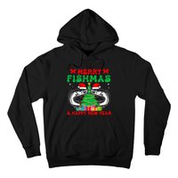 Bass Fishing Merry Fishmas And Happy New Year Christmas Hoodie