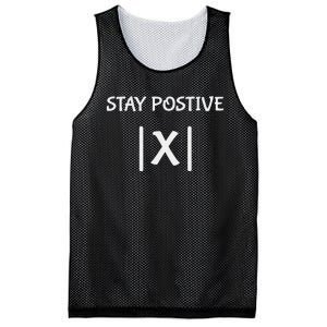 Best Funny Math Teacher Joke Fun Stay Positive Mesh Reversible Basketball Jersey Tank