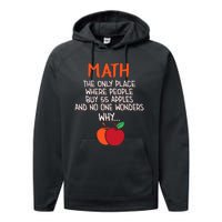 Best Funny Math Teacher Joke Humor Science Fun Math Pun Performance Fleece Hoodie