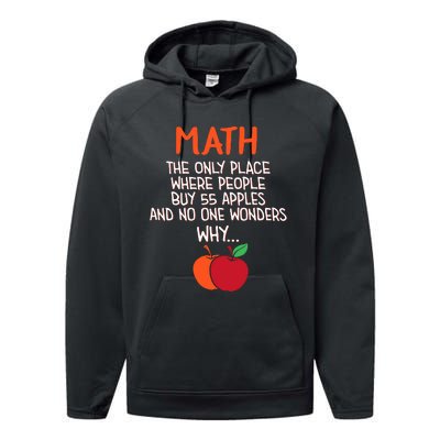 Best Funny Math Teacher Joke Humor Science Fun Math Pun Performance Fleece Hoodie