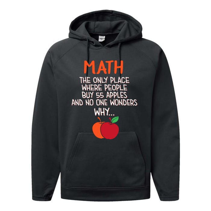 Best Funny Math Teacher Joke Humor Science Fun Math Pun Performance Fleece Hoodie