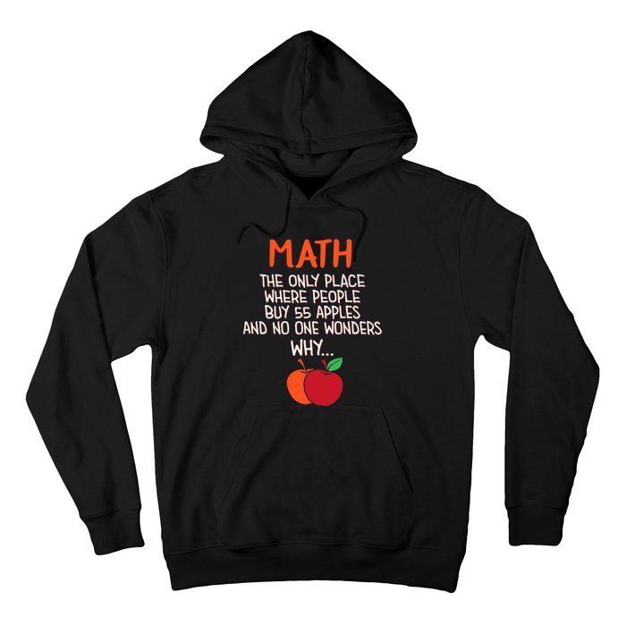 Best Funny Math Teacher Joke Humor Science Fun Math Pun Hoodie