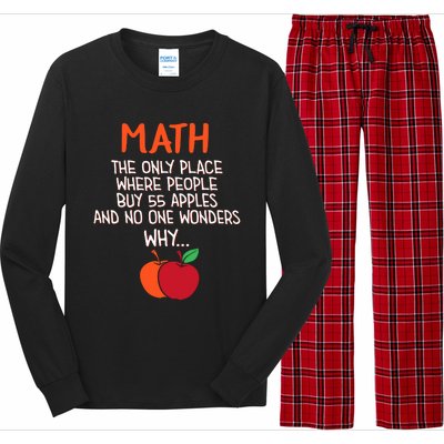 Best Funny Math Teacher Joke Humor Science Fun Math Pun Long Sleeve Pajama Set