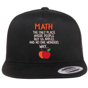 Best Funny Math Teacher Joke Humor Science Fun Math Pun Flat Bill Trucker Hat