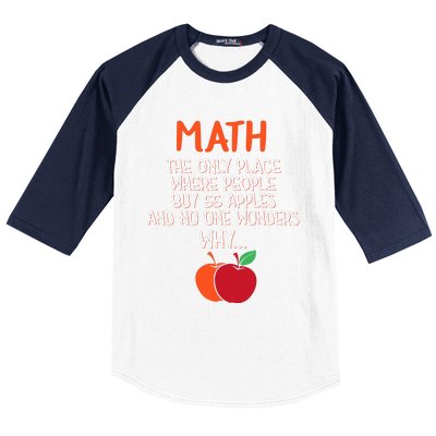 Best Funny Math Teacher Joke Humor Science Fun Math Pun Baseball Sleeve Shirt