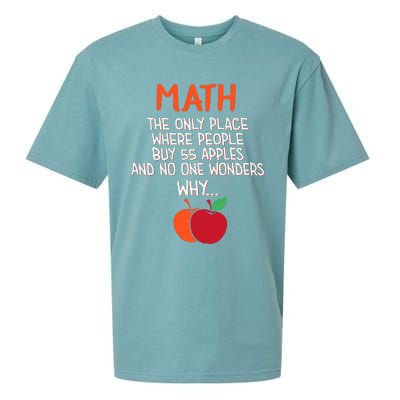 Best Funny Math Teacher Joke Humor Science Fun Math Pun Sueded Cloud Jersey T-Shirt