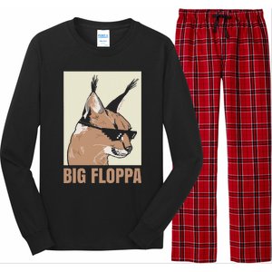 Big Floppa Meme Cat Caracal Cool Funny Cats Caracals Lover Long Sleeve Pajama Set