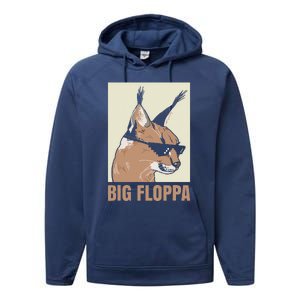 Big Floppa Meme Cat Caracal Cool Funny Cats Caracals Lover Performance Fleece Hoodie