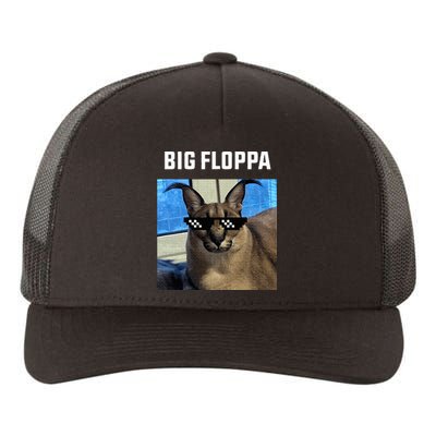 Big Floppa Meme Cat Yupoong Adult 5-Panel Trucker Hat