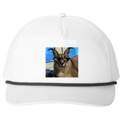 Big Floppa Meme Cat Snapback Five-Panel Rope Hat