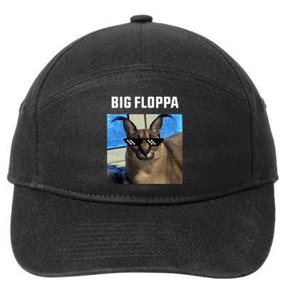 Big Floppa Meme Cat 7-Panel Snapback Hat