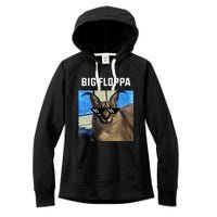 Big Floppa Meme Cat Women's Fleece Hoodie