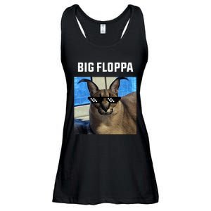 Big Floppa Meme Cat Ladies Essential Flowy Tank