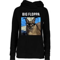 Big Floppa Meme Cat Womens Funnel Neck Pullover Hood