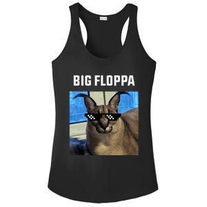 Big Floppa Meme Cat Ladies PosiCharge Competitor Racerback Tank