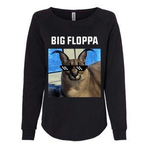 Big Floppa Meme Cat Womens California Wash Sweatshirt